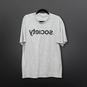 Society Men's Gray T-Shirt - Size Large - Great Condition